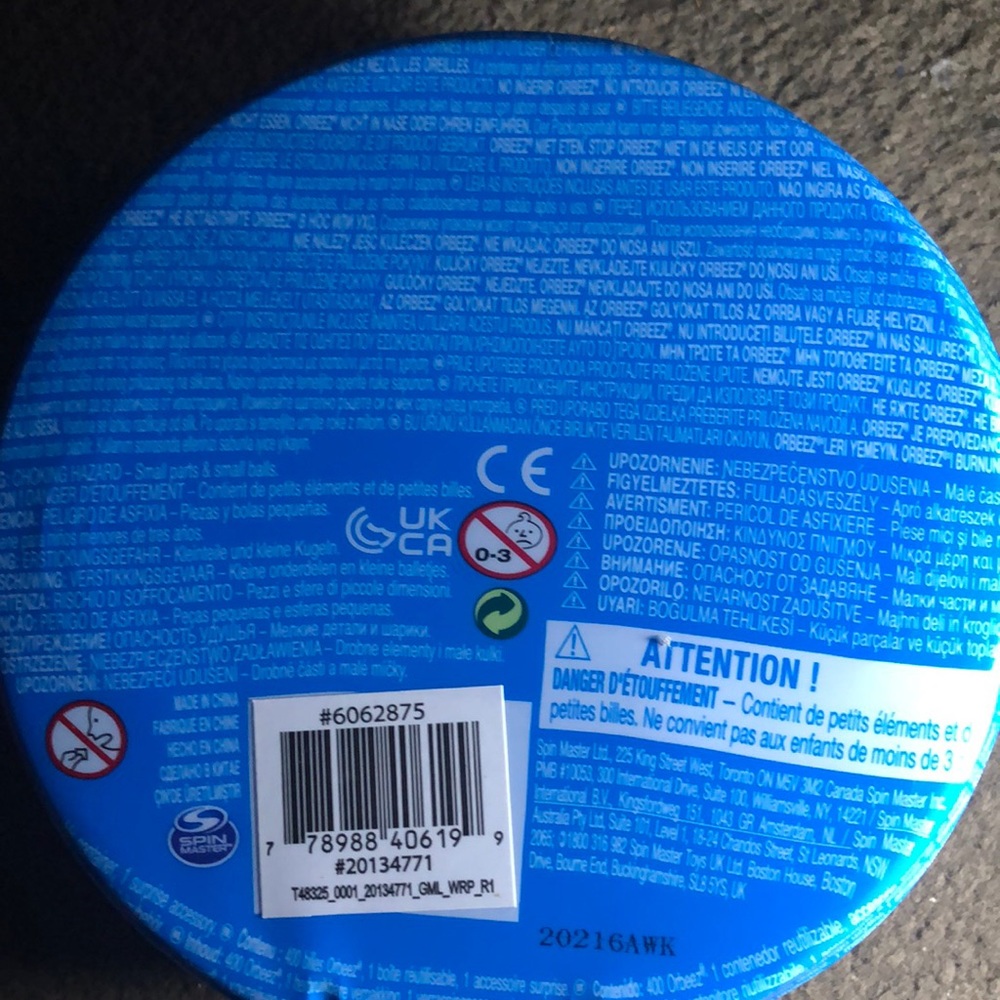 Orbeez blue Activity Orb